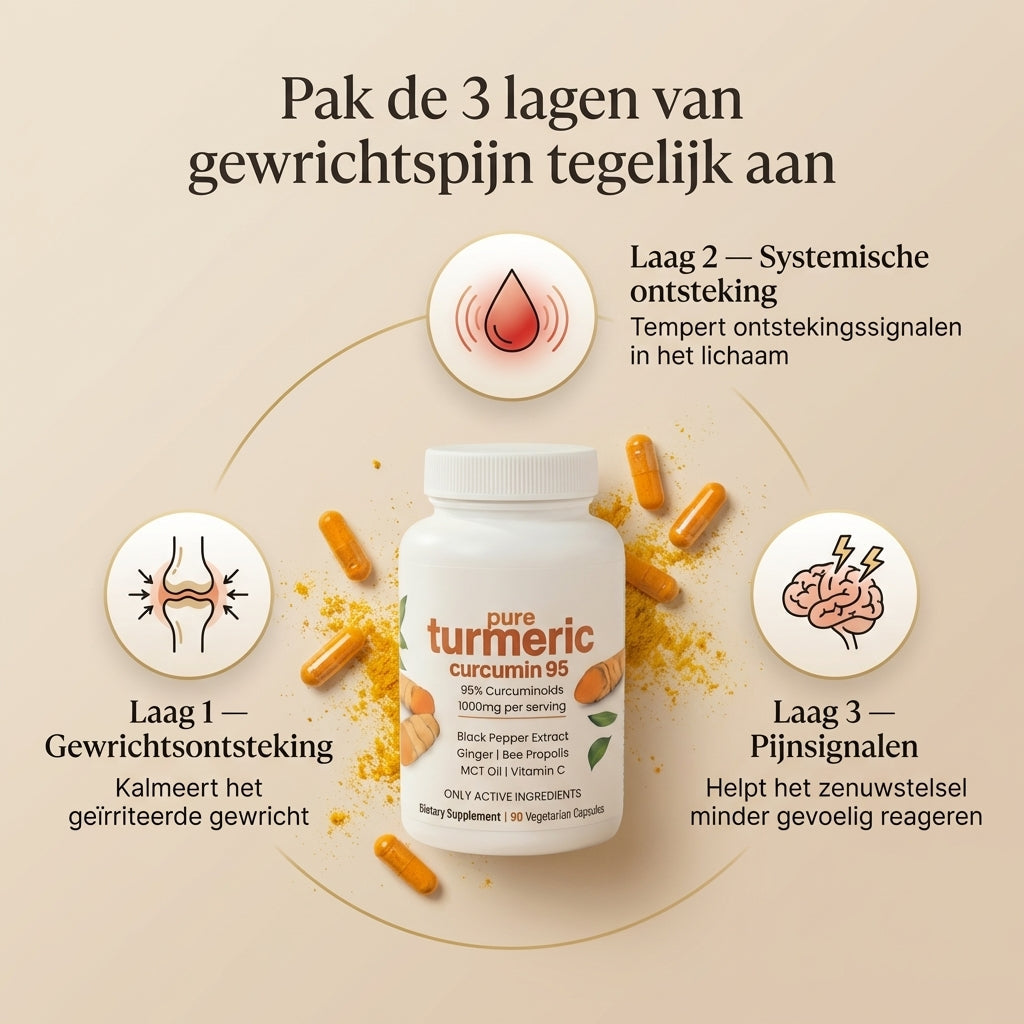 Kurkuma+ Joint Shield 95% curcuminoïden met MCT-olie & piperine